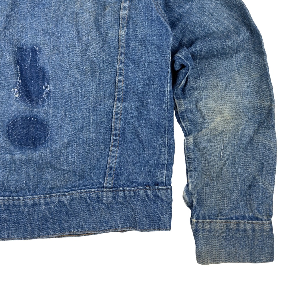 Vtg Ranchcraft Denim Jacket Boys Youth L Selvedge JCPenney Type II Style 50s 60s - Picture 8 of 15